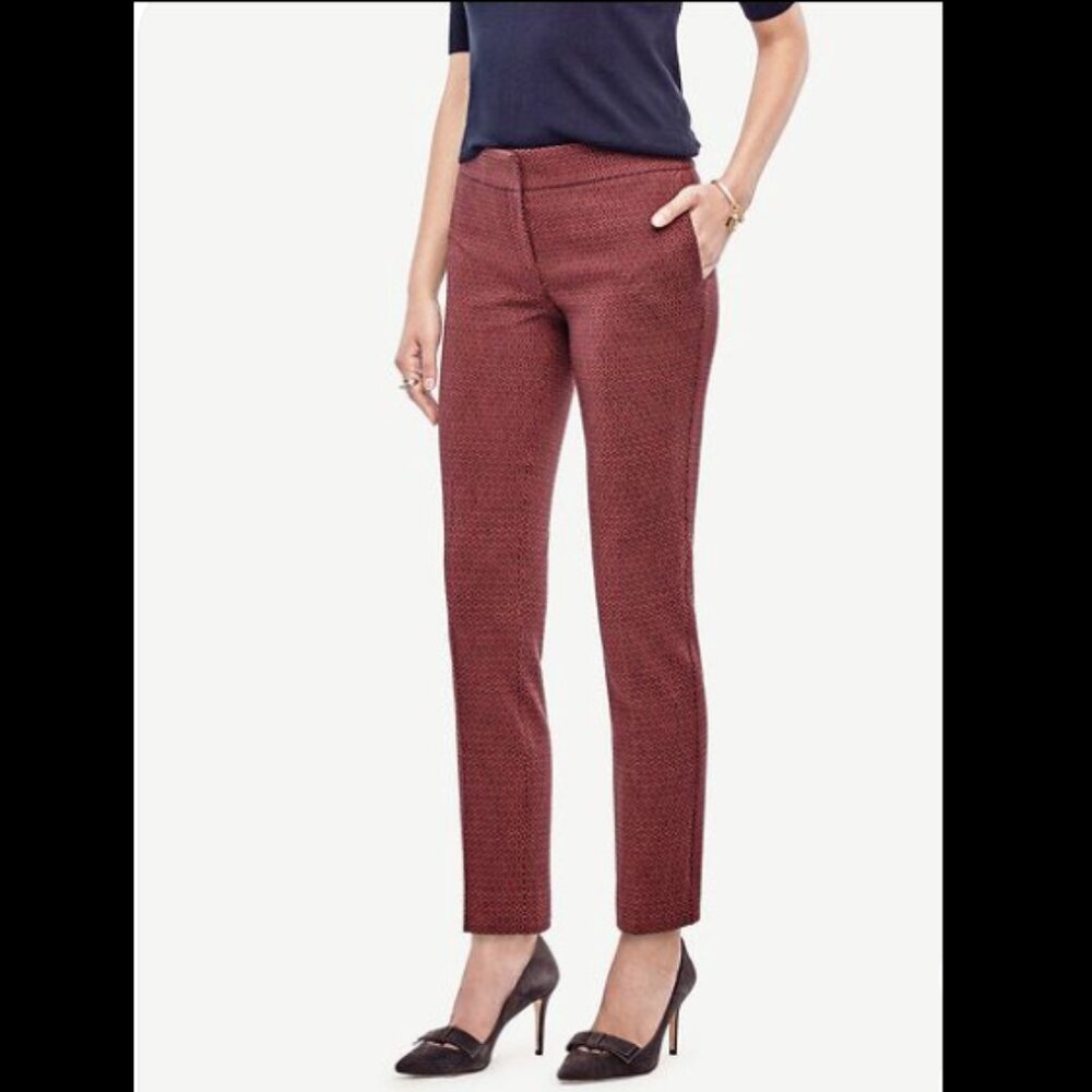 Pre-Owned ANN TAYLOR Kate Geo Everyday Ankle Pants, 8 Petite